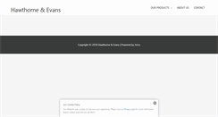 Desktop Screenshot of hawthorneandevans.com