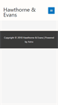 Mobile Screenshot of hawthorneandevans.com